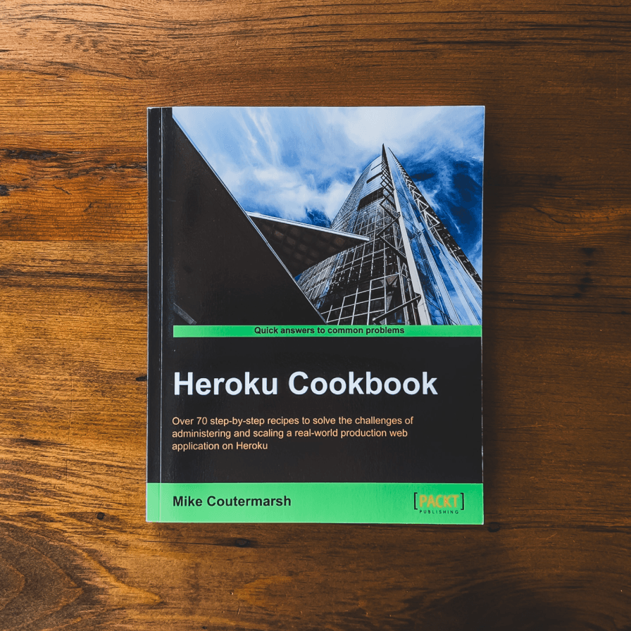 Cover of the book Heroku Cookbook by Mike Coutermarsh.